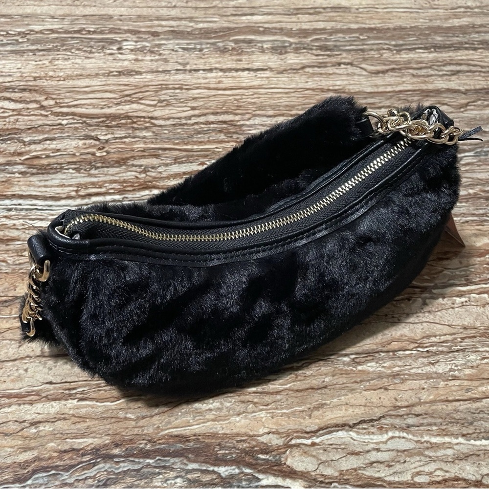 Juicy Couture Black Faux Fur Mini Bag - Picture 2 of 7